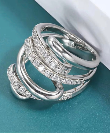 Celestia Twirl Statement Ring